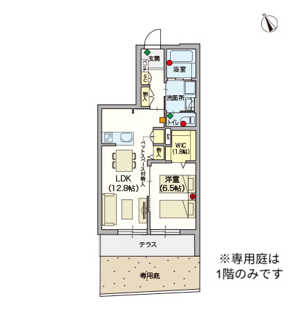 ヘーベルVillage奥戸~Hebel Village櫻～間取り図B