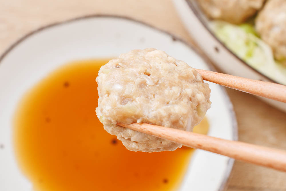 レンジで皮なし豆腐シュウマイ