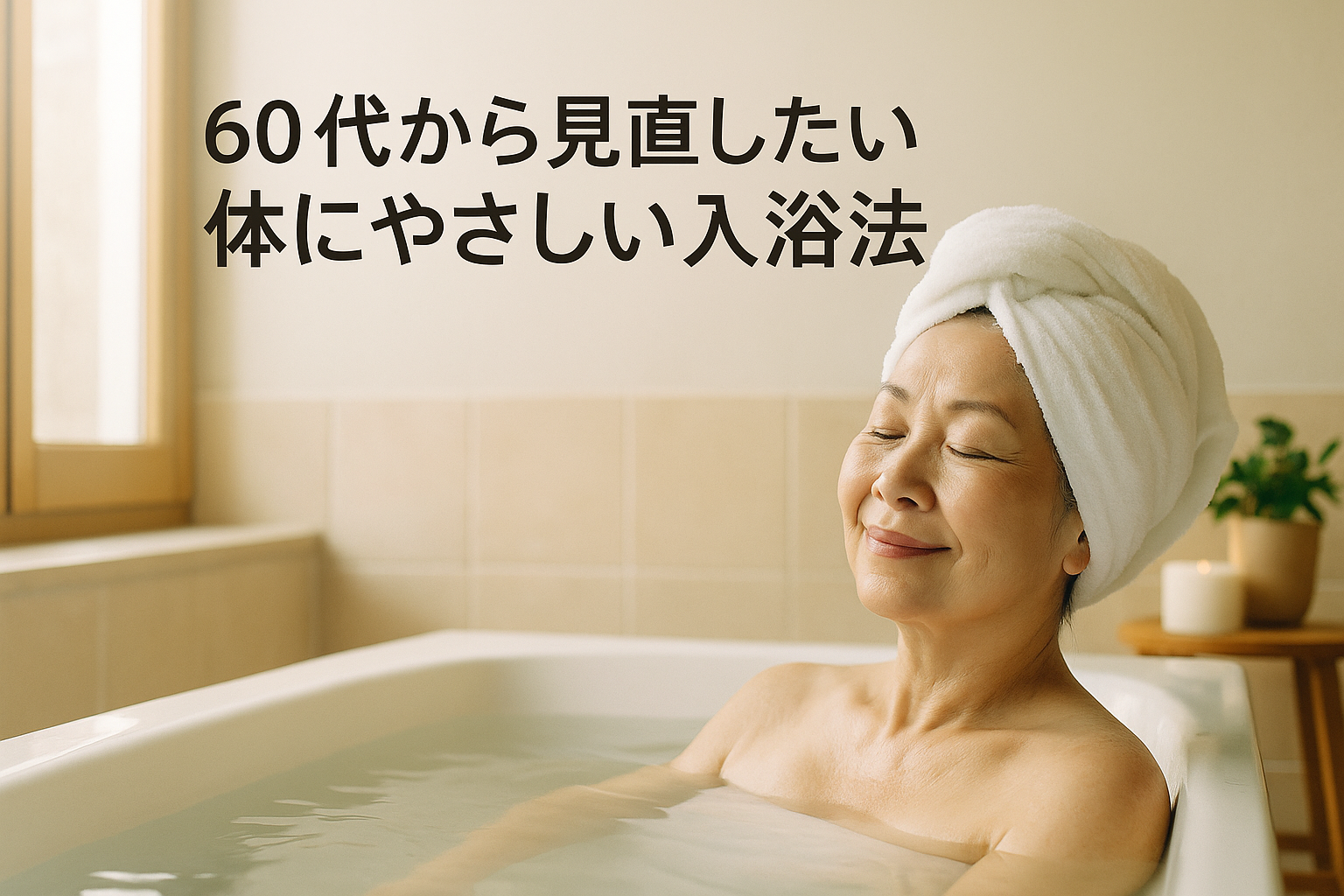 60代から見直したい！体にやさしい入浴法