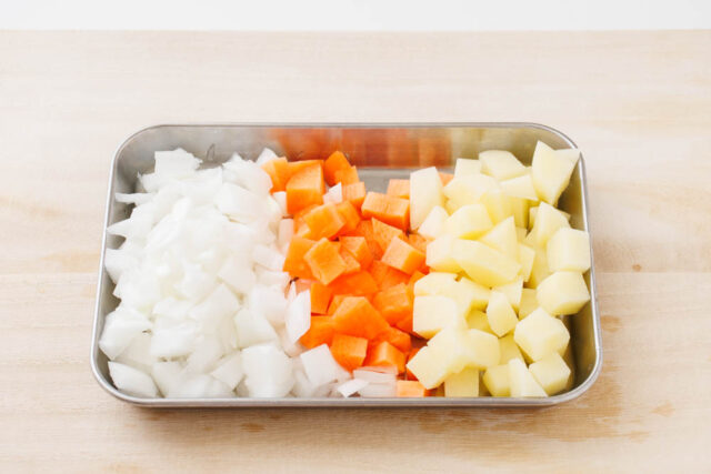 あさり缶で作る豆乳クラムチャウダーのレシピ