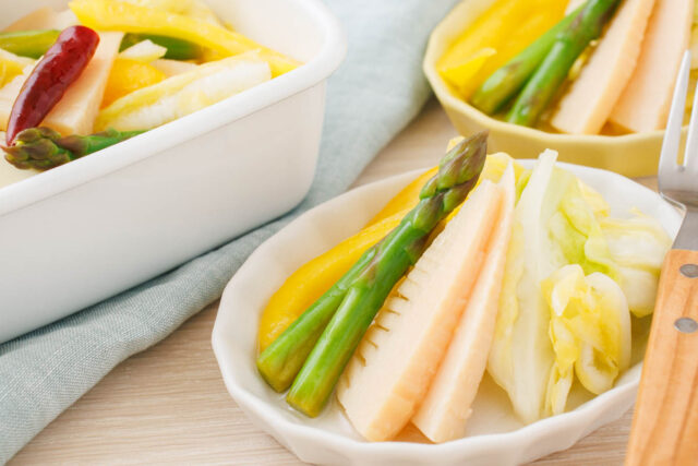 春野菜の即席ピクルスのレシピ