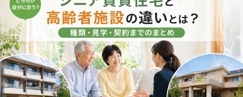 シニア賃貸住宅と高齢者施設の違いとは？種類・見学・契約までのまとめ