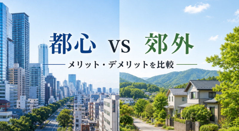 老後は都心か郊外か？