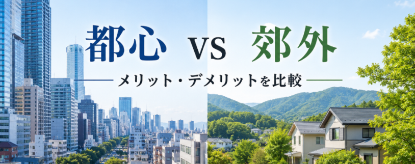 シニアの住み替えはどっちが正解？都心と郊外のメリット・デメリットを比較